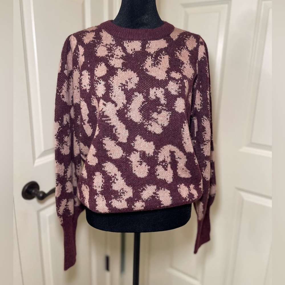 Vero Moda NWT Animal Print Sweater XL Port Royale Misty Nordstrom